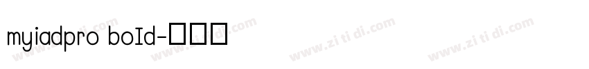 myiadpro boId字体转换